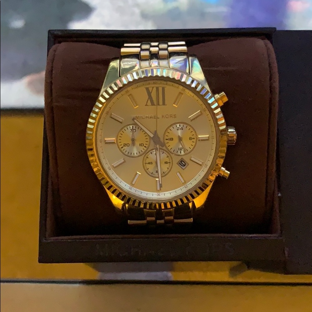 MICHAEL Michael Kors Lexington Gold Watch